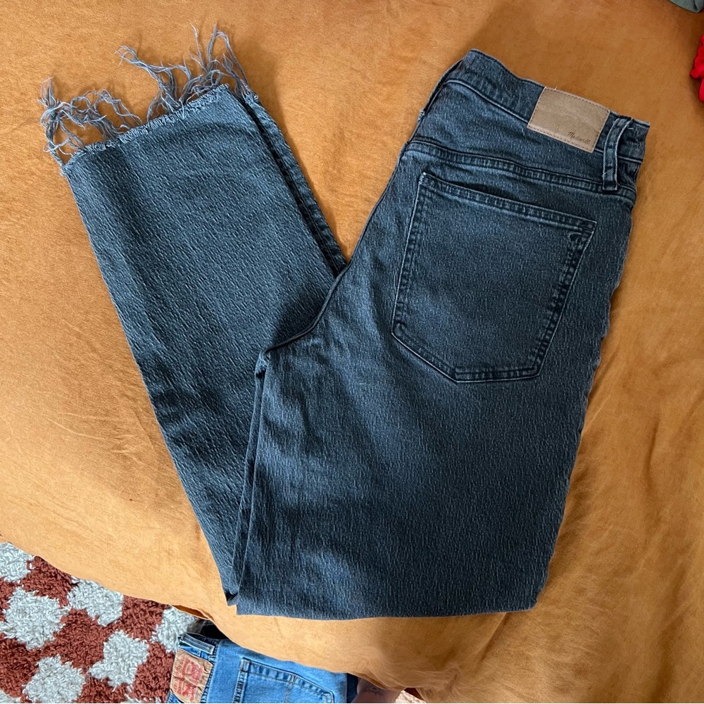 Madewell Perfect Vintage Straight Jean in Lunar Wash, Size 30T